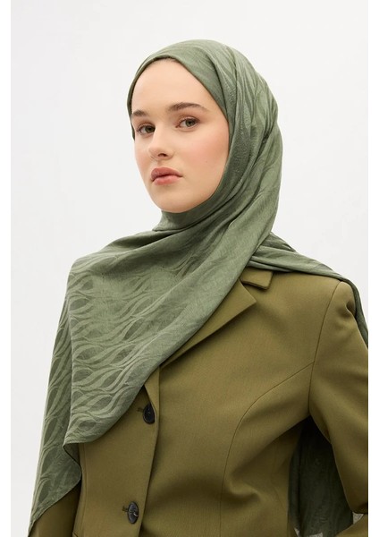 Italyan Jakar Şal Dalga Desen - Haki fiyatları