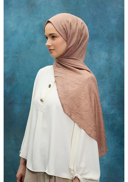 Bambu Kraş Şal - Gül Kurusu