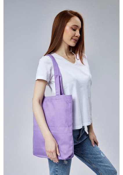 3 Cepli Lila Gabardin Çanta fırsatları