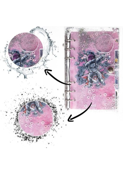 Mekanizmalı Simli ve Sulu Kapaklı Desenli Defter fiyatları