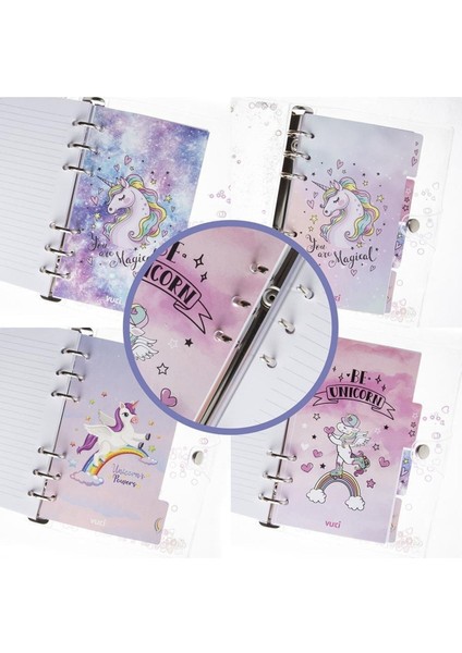 Mekanizmalı Simli ve Sulu Kapaklı Desenli Defter