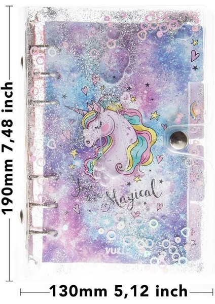 Mekanizmalı Simli ve Sulu Kapaklı Desenli Defter