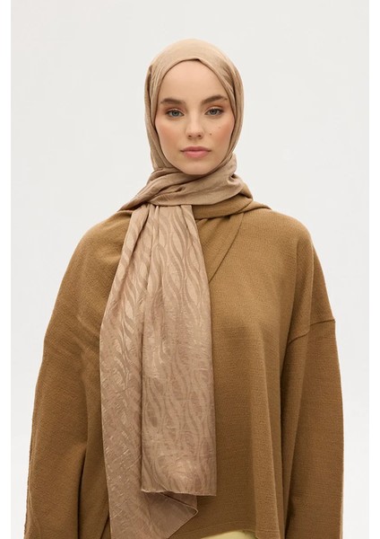 Italyan Jakar Şal Dalga Desen - Haki