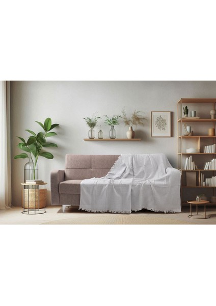 Pamuklu Kaymaz Koltuk Çekyat Örtüsü&koltuk Şalı 170X210