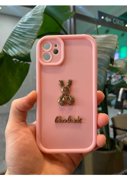 Apple iPhone 11 Uyumlu Sevimli Tavşan Figürlü Koruyucu Silikon Kılıf fiyatları