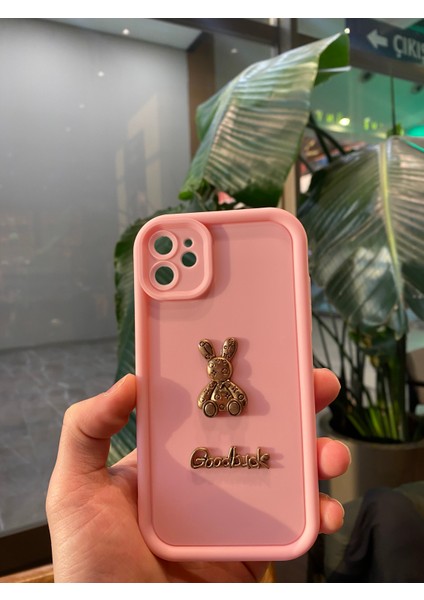 Apple iPhone 11 Uyumlu Sevimli Tavşan Figürlü Koruyucu Silikon Kılıf modelleri