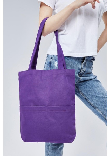 3 Cepli Koyu Mor Gabardin Çanta modelleri