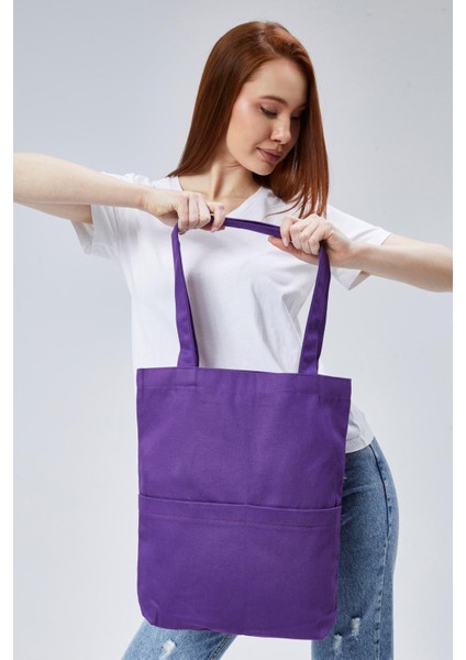 3 Cepli Koyu Mor Gabardin Çanta fırsatları