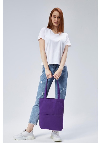 3 Cepli Koyu Mor Gabardin Çanta indirimleri