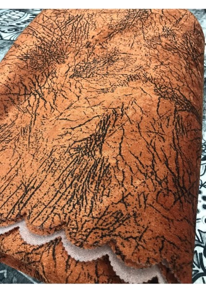 Süngerli Koltuk Çekyat Örtüsü Damar Desenli Parlak ve Kaymaz Kiremit ( 13 Farklı Renk Seçeneği ) modelleri