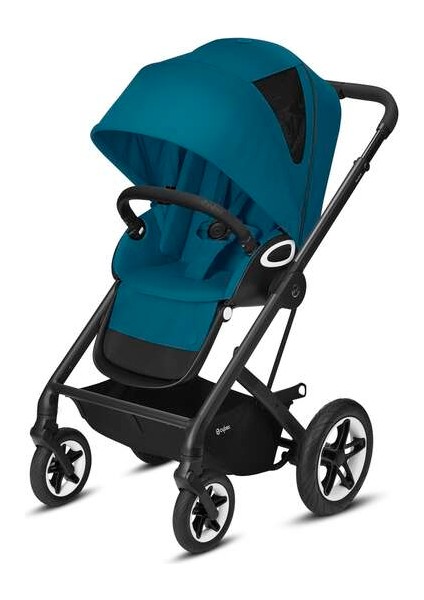 Talos S Lux (Black- River blue) Konforlu Bebek Arabası