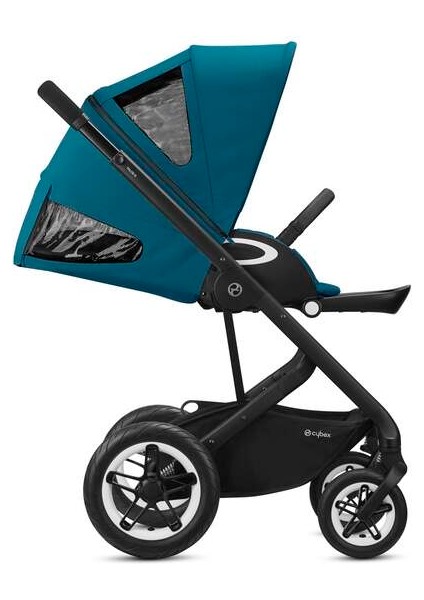 Talos S Lux (Black- River blue) Konforlu Bebek Arabası