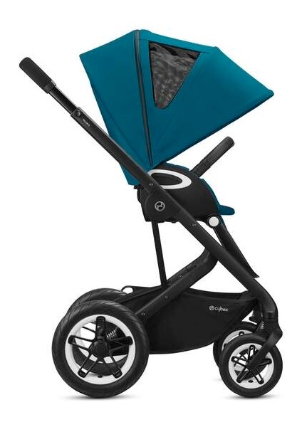 Talos S Lux (Black- River blue) Konforlu Bebek Arabası