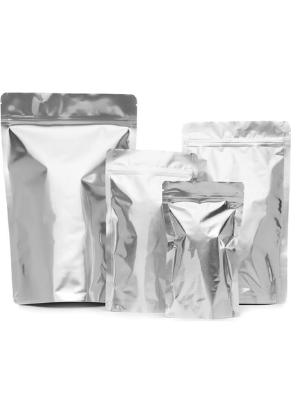 Aluminyum Kilitli Doypack Ambalaj 8,5 x 14,5 + 2,5 cm. 50 Gr. -1000 Adet