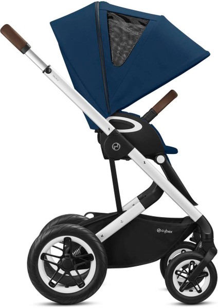 Talos S Lux (Silver-Navy Blue) (Konforlu Bebek Arabası)