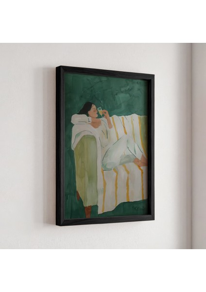 Soyut Sanat Doğal Ahşap Çerçeveli Duvar Tablosu fiyatları