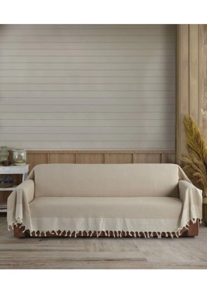 Battal Boy Kolları Örten Pamuklu Koltuk Örtüsü