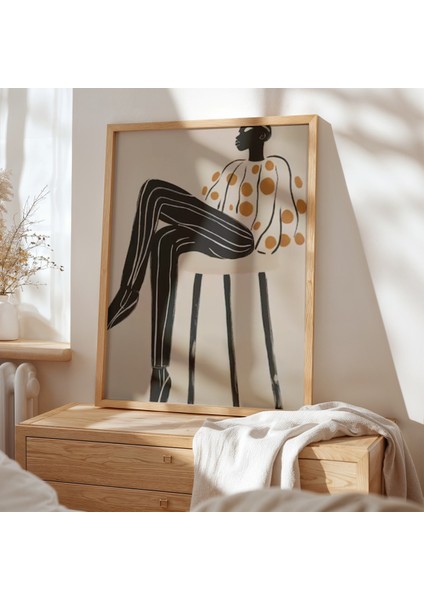 Minimalist Doğal Ahşap Çerçeveli Duvar Tablosu modelleri