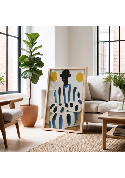 Minimalist Doğal Ahşap Çerçeveli Duvar Tablosu fiyatları