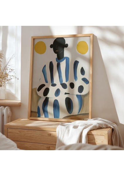 Minimalist Doğal Ahşap Çerçeveli Duvar Tablosu modelleri