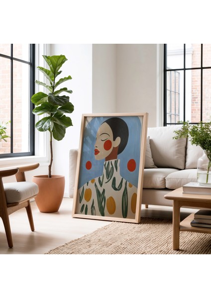 Modern Tasarım Doğal Ahşap Çerçeveli Duvar Tablosu fiyatları