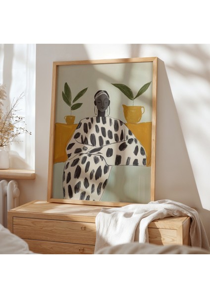 Özel Tasarım Doğal Ahşap Çerçeveli duvar tablosu modelleri