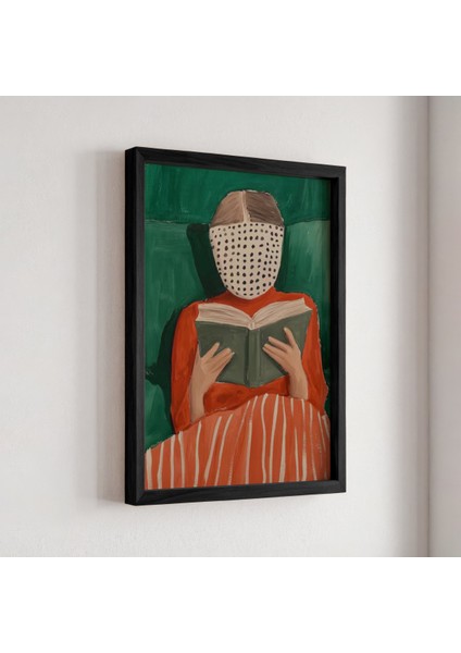 Modern Çizim Doğal Ahşap Çerçeveli Duvar Tablosu fiyatları