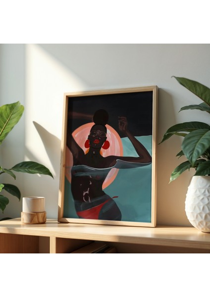 Retro Tarz Doğal Ahşap Çerçeveli Duvar Tablosu fiyatları