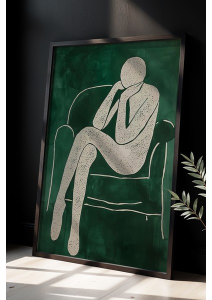 Zarif Doğal Ahşap Çerçeveli Duvar Tablosu