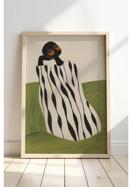 Göz Alıcı Doğal Ahşap Çerçeveli Duvar Tablosu