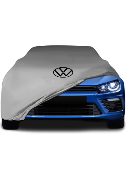 Volkswagen Scirocco Gri Kumaş Araba Branda Logolu Kumaş Araba Brandası Penye Oto Branda