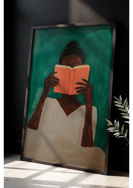 Minimalist Doğal Ahşap Çerçeveli Duvar Tablosu