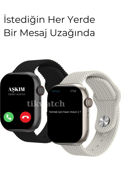 HK10 Promax Watch 10 Akıllı Saat 3 Kordon Hediyeli