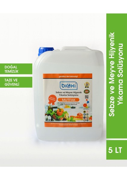 ® Sebze Meyve Yıkama Solüsyonu 5 Lt