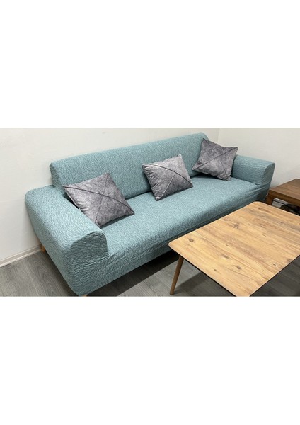 Jakarli 3kişilik Koltuk Örtüsü , Çekyat Kanepe Kılıfı Mint Yeşili (Ürün Içeriği 1ADET) modelleri