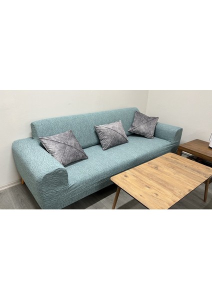 Jakarli 3kişilik Koltuk Örtüsü , Çekyat Kanepe Kılıfı Mint Yeşili (Ürün Içeriği 1ADET) fırsatları