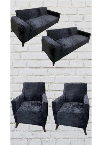 3311 Parlak Kadife Giydirme Koltuk Örtüsü(Antrasit)