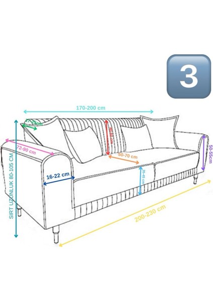 3311 Parlak Kadife Giydirme Koltuk Örtüsü(Antrasit) fırsatları