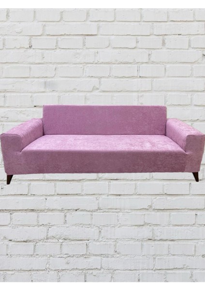 3'lü Koltuk Babyface Giydirme Koltuk Örtüsü(Pudra)