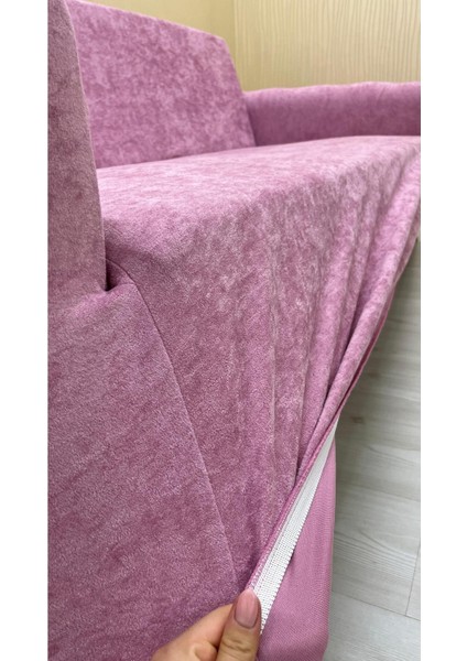 3'lü Koltuk Babyface Giydirme Koltuk Örtüsü(Pudra) fiyatları