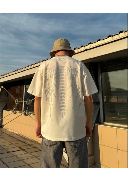 Taşlı Oversize T-Shirt