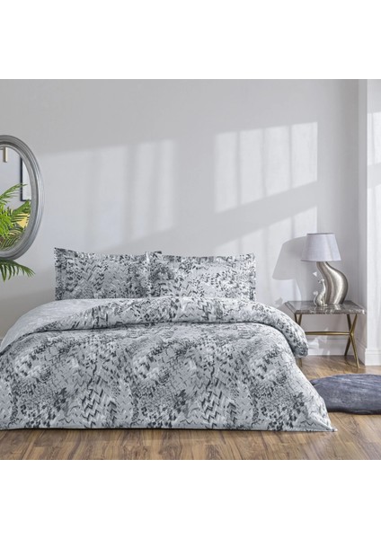 Yeni Sezon Pamuk Saten Çift Kişilik Nevresim Takımı Orniva Gri fiyatları