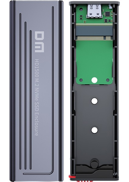 HD1500 10GBPS Type-C 3.2 Gen 2 M / B&m Key M.2 Nvme SSD Kutusu