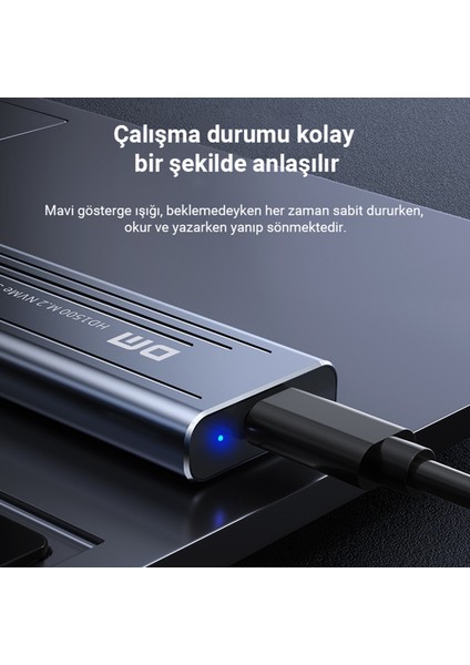HD1500 10GBPS Type-C 3.2 Gen 2 M / B&m Key M.2 Nvme SSD Kutusu