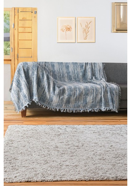 %100 Pamuklu Lüks Kaymaz Koltuk Örtüsü | Koltuk Şalı | Çok Amaçlı Örtü