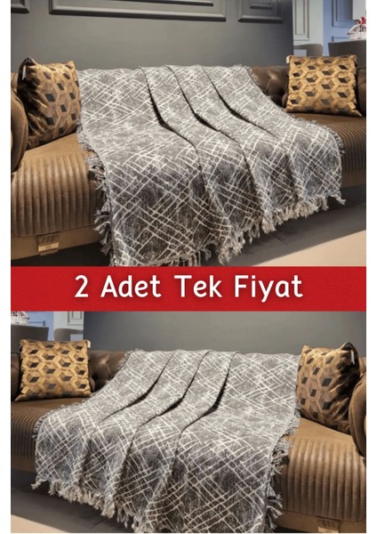 Ikili Set Dokuma Koltuk Örtüsü Seti 170X220CM