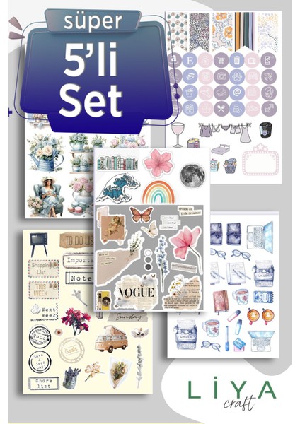 5'li Vintage Antik Set