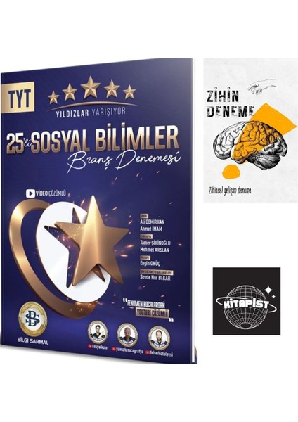 TYT Sosyal Yıldızlar Yarışıyor Deneme+Zihindeneme-Kitapist355
