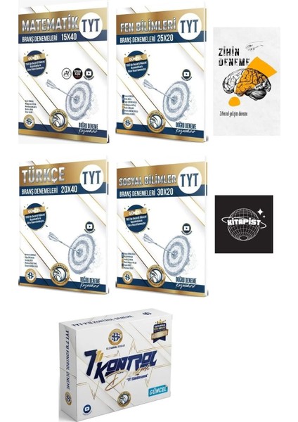 TYT M-F-T-Sos Ve 7li Kontrol Deneme+Zihindeneme-Kitapist185