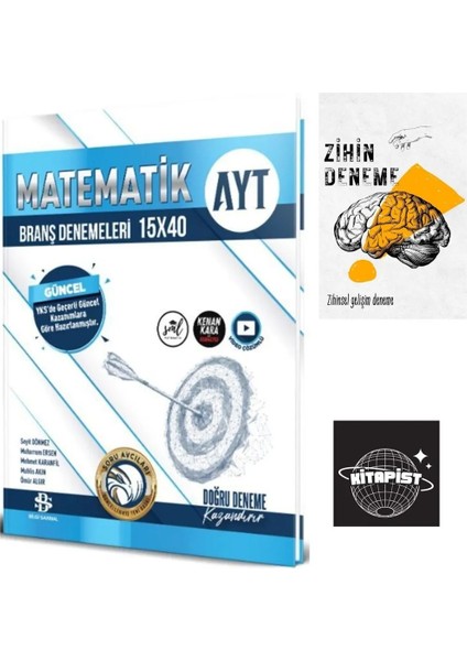 Ayt Matematik Deneme+Zihindeneme-Kitapist683